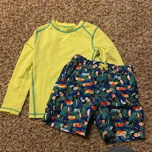 5T Rash Guard and Trunk Set